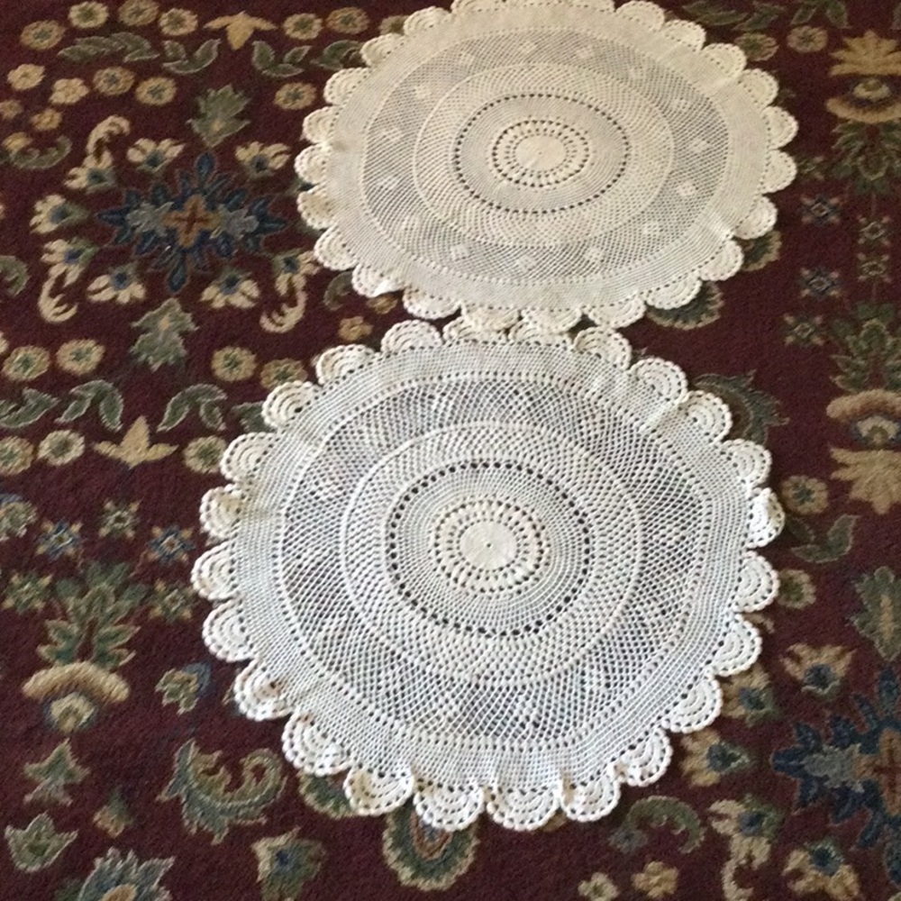 Charming White Crochet Doilies